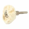 Forney Buffing Wheel, Cotton, 1 in x 1/8 in Shaft 60203